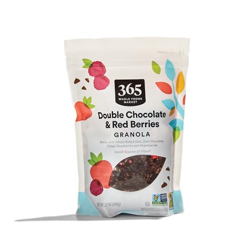 365 by Whole Foods Market, Granola, Double Chocolate with Red Berries, 12 Ounce - image 1