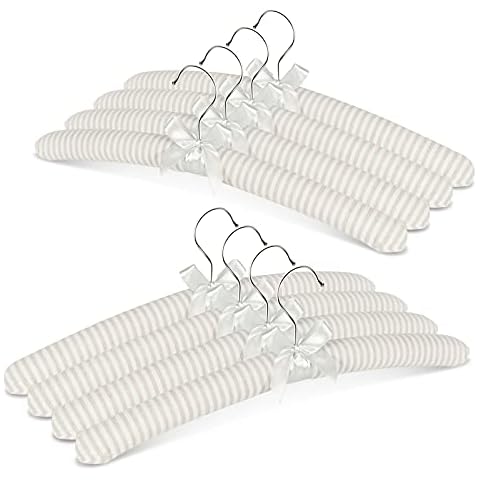 GLCON Padded Hangers for Women and Men Clothes, 8 Pack Cover