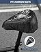 Bike Seat Cushion, Comfortable Bicycle Saddle Cover for Indoor and Outdoor Cycling, Padded Gel Cover for Exercise, Mountain & Road Bikes, Universal Fit for Peloton & Stationary Bikes (Black-S)