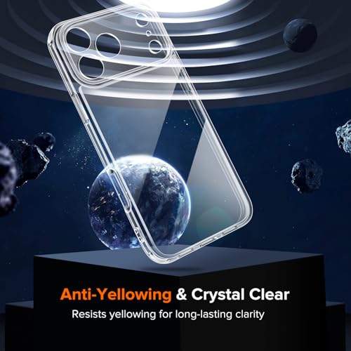 Image of ivoler 3-in-1 Clear Case for iPhone Pro Max 6.9'' 18 inch Phone Clear