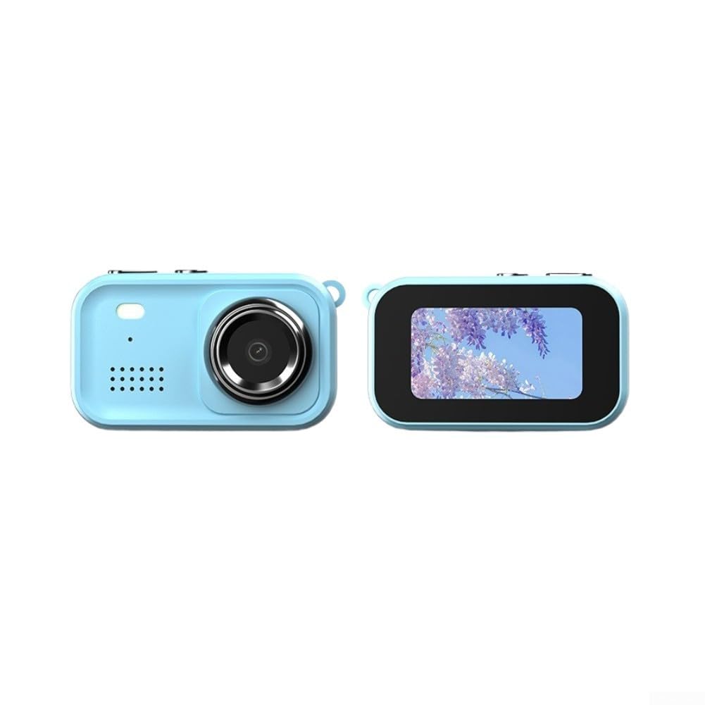 Keychain Camera 1080P HD Digital Camera with .47 Inch Display Portable Pocket, For Camcorder, For Kids Adults Travel Vlogging Photography Black White Blue(Blue)