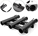 BigTron Fishing Rod Holder Bracket, Tube 3 Rod Rack, Fishing Rod for Boat Kayak Garage Storage or Truck with Screws Side-Mount (Black) (1)