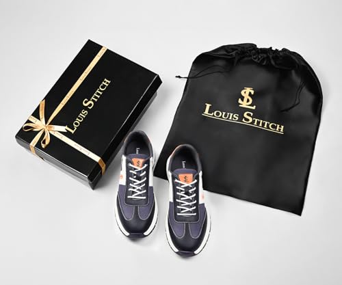 Image of LOUIS STITCH Men's Lightweight Sport Shoes | Elastic Laces Sneaker and Casual Wear | Perfect for Casual, Gym & Travel Wear | LS-AT-MP