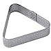 Pavoni XF16 Perforated Rounded-Triangle Stainless Steel Tart Ring 2-7/8 Inch x 3/4 Inch High