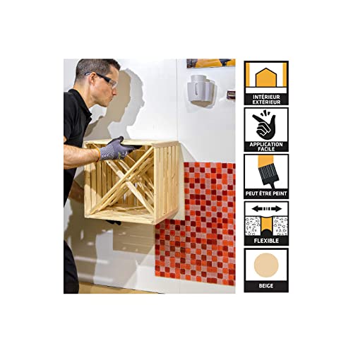 SIKA 659761x12 Sellador de Pegamento, Gris | Junta y pegamento, todo en uno, multisoporte, Int/Ext, ideal para trabajos de bricolaje, endurece rápidamente, Purform