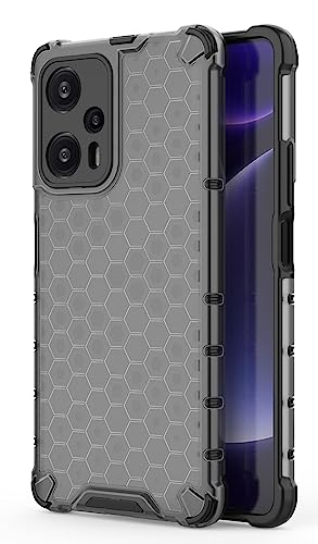 Image of Glasgow Back Case Cover Compatible with [ Poco F5 5G ] (Stylish Design) - Black