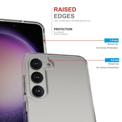 Image of TPU Case For Samsung Galaxy S23 Plus,[Anti-Yellowing Technology] [Military Grade Drop Protection] Shockproof Slim Hybrid Phone Case For Samsung Galaxy S23 Plus 5G-Crystal Clear