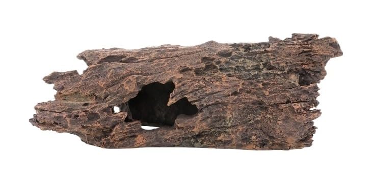 Grotte peau reptile inerte et roches réalistes d'aquarium