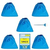 SpaceTent 5 Pack VRC5 Filter Bags for Most Vacmaster 4 to 16 Gallon Wet/Dry Vacs, VRC51 Filter