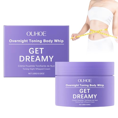 100 g Overnight Crema de tonificación corporal crema de cuidado nocturno hidratante cuidado nocturno para piel delicada, fórmula ligera de absorción rápida, no grasa, aplicación de cuerpo completo