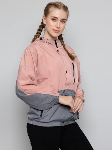 Image of CHKOKKO Sunscreen Jacket for Women Hooded Zipper Sports Jacket | UV Protection | Sun Protective | Lightweight Water Resistant | Riding Biker | Outdoor Travel Gym Running