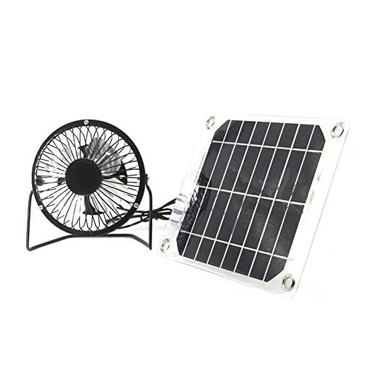 Solar fan 5W 4 inch free energy for Greenhouse motorhome House Chicken House outdoor Home cooling chicken coop