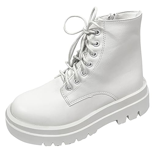 Bottines militaire femme lacet talon carré boots ranger chaussures hiver