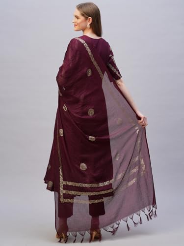 Image of ANNI Designer Rayon Blend Women Kurta Set with Pant & Dupatta