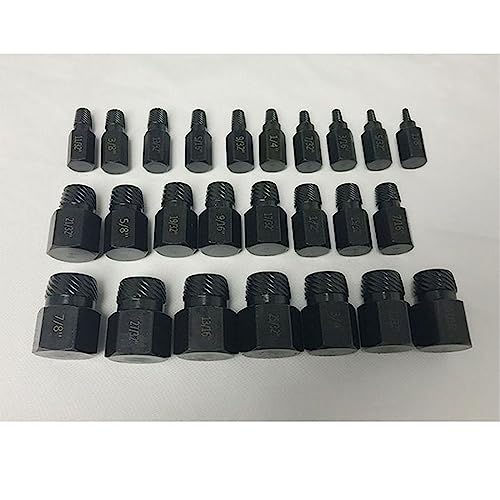 25PCS Precisely Machined Screw Extractor Set Easy Out Bolt Extractor Set for Mechanics Artists Amateurs Tools Screw Extractor Screw Extractor Set for Removing Tricky - Image 5