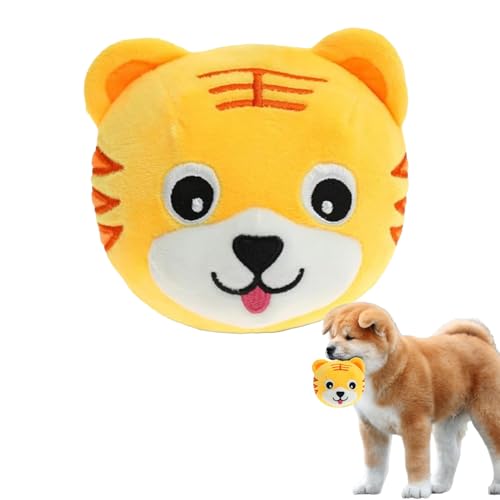Mendoule 動く犬のぬいぐるみ - 充電式で音が鳴り跳ねるボールの子犬用おもちゃ - 自動で動く犬のぬいぐるみボール,家庭用アパート寝室リビングルームバルコニー向け
