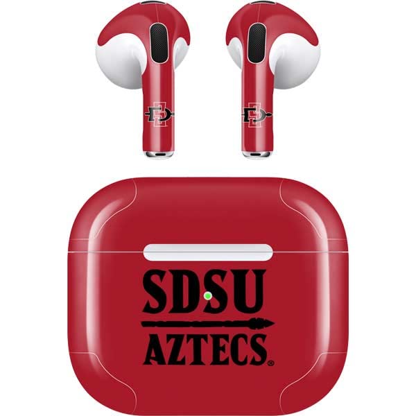 Skinit Decal Audio Skin Compatible with Apple AirPods (3rd Gen, 2021) - Officially Licensed San Diego State Aztecs Design