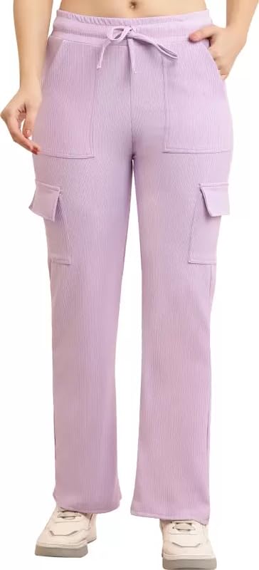 Image of Women Solid Loose Fit Knitted Cargo - Parent (BZCR9)