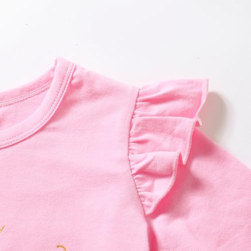 Image of LYSMuch Toddler Girls Long-Sleeve Birthday Outfits Shirt