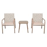Facilité de déplacement : Grâce à sa légèreté, le salon de jardin MEXICO beige peut être facilement déplacé selon vos envies, vous permettant de réorganiser votre espace extérieur à tout moment pour créer l'ambiance parfaite pour vos moments de détente