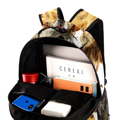 Sac à dos d'école Golden Retriever pour collège et sorties décontractées - 4