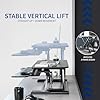 VIVO Standing 81 cm Desk Converter, Height Adjustable Riser, Sit to Stand Dual Monitor and Laptop Workstation with Wide Keyboard Tray, Black, DESK-V000K #4