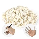 MAQIHAN 280PCS Small Finger Cots - Disposable Finger Gloves Finger Protector Rubber Fingers Cover Finger Shields Finger Sleeves for Beauty Nail Art Tattoo Industrial Electric Finger Cot (White)