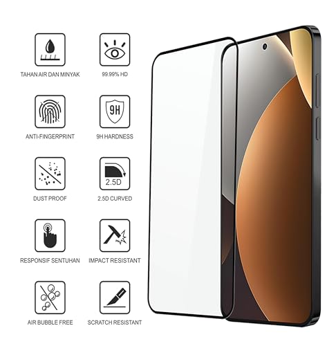 Image of FabeKee Tempered Glass Screen Protector Compatible For Black Cellphone With Edge To Edge Coverage And Easy Installation Kit (Transparent /, Redmi Note 15 Pro)