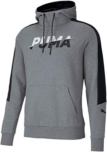 PUMA Modern Sports Fleece Hoodie Medium Gray Heather MD