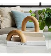 2pc Set Solid Wood Decor Arches - Shelf Decor, Aesthetic Room Decor, Coffee Table Decorations, Bo...