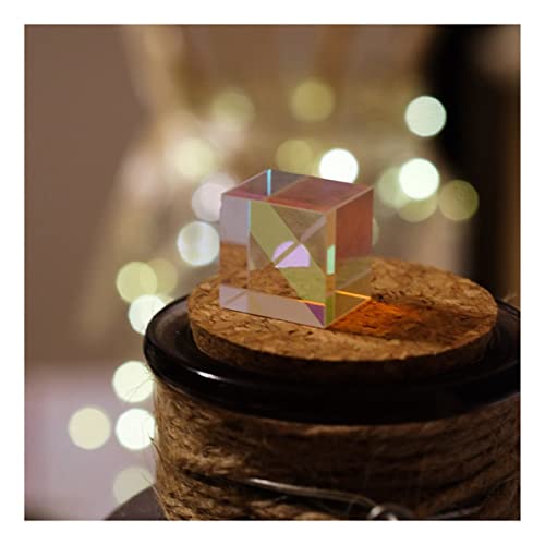 プリズムと万華鏡 物理科学トリプルプリズム反射 理科教室光学キット (Color : Cube Prism35X35X35MM)