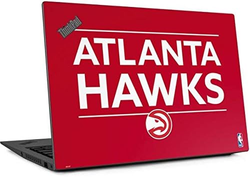 Skinit Decal Laptop Skin Compatible with Thinkpad X1 Carbon (6th Gen 2018) - Officially Licensed NBA Atlanta Hawks Standard - Red Design