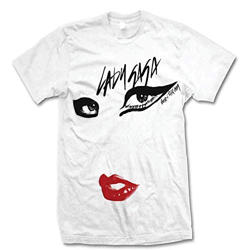 Bravado Men's Lady Gaga Just Eyes, Just Lips T-shirt