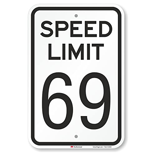 Panneau Speed Limit 69 idéal pour la décoration murale d'un bar américain