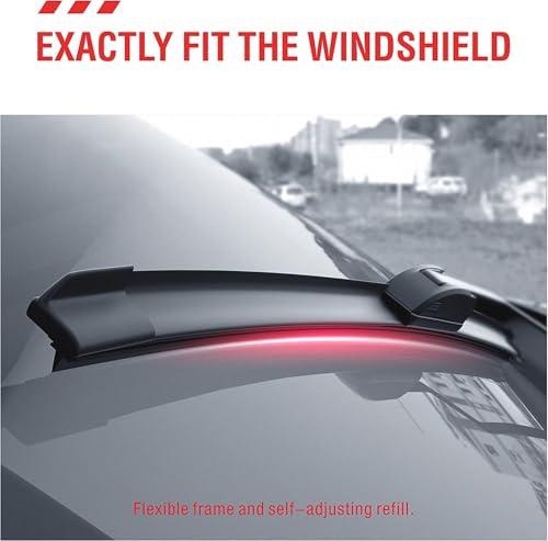 Image of Auto Hub Car Wiper Blade Compatible with KIA Seltos (Model : 2026-Till Date) Windshield - Set of 2Pc (D-24,P-20)