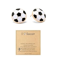 soccer earrings