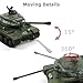 NUOTIE 1/72 Scale is-2 Military Heavy Tank Model Classic World War II Soviet Metal Diecast Vehicle Tank Model with Transparent Storage Box Gift or Collection for Adults