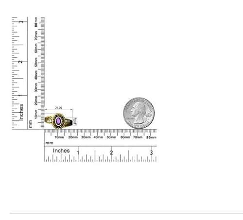 Women’s High School Class Ring – Customized & Personalized Sterling Silver Or 10Kt Gold – Pageantry Collection – 6 Custom Features – Keepsake Box Included (Sterling Silver Platinum, 7) #TOP5