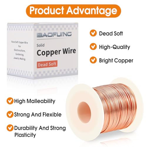 999 dead soft copper wire 16 gauge 13 mm diameter 127 feet  39m 1 pound spool pure copper wire jewelry making wire for crafts christmas wreaths tree garland and floral flower arrangements