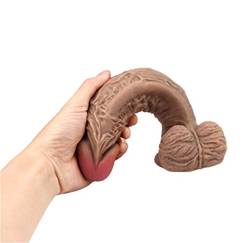 Lfcmf Big Size Lifelike Silicone-Dîldɔ Suction Cup Mǎssager, Extra Huge Massage Wand Box