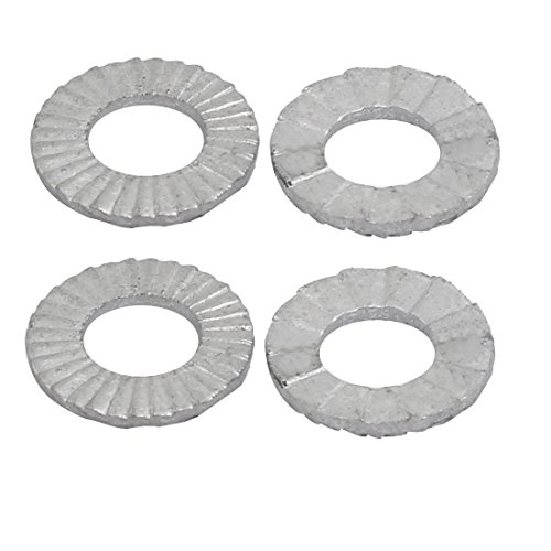 Aexit 5mm Inner quality Parts Dia 1.8mm Thickness Carbon Steel Dual Serrated Wedge Locking Washer 4pcs Model:66as408qo491