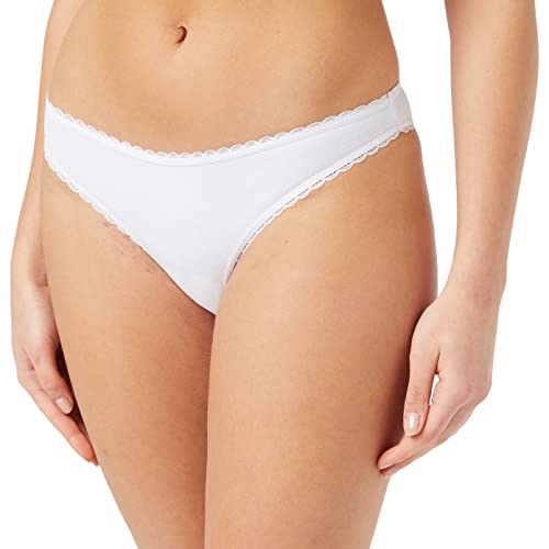FM London (paquete de 5) braguitas de bikini para mujer | Braguitas de bikini color nude, blanco y negro con diseño atractivo | Bikini tanga cómodo para usar como traje de baño para mujer