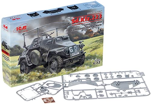 SD.Kfz.223 ICM 1:72 : maquette de véhicule de radiocommunication allemand