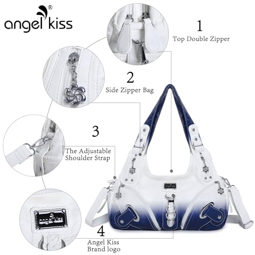 Image of Angelkiss Hobo Purses and handbags for Women Satchel Handbag Women Purses Large Daily Shoulder Bags