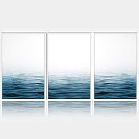 3 Piece Framed Canvas Wall Art Seascape Canvas Prints Home Artwork Decoration for Living Room,Bedroom - 16