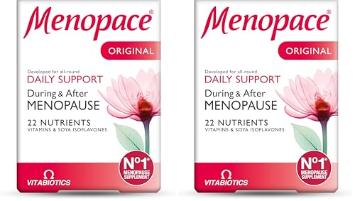 Image of Menopace Original - 90-Day Perimenopause Vitamin Tablets. UK's No. 1 Menopause Supplement for Women. by Vitabiotics (Pack of 2)