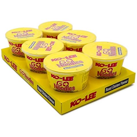 Ko-Lee Go Noodles Roast Chicken Flavour 65 Gram Snack Pot Pack of 6 Cover