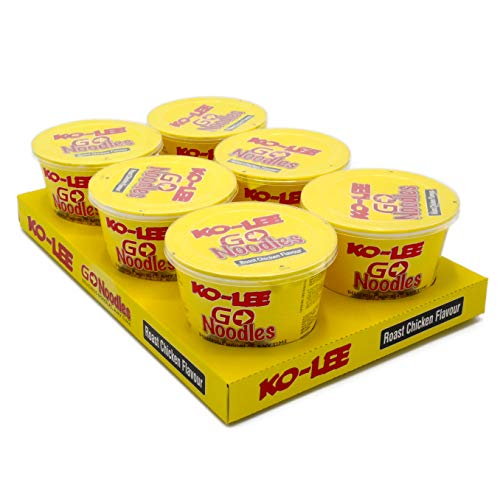 Ko-Lee Go Noodles Roast Chicken Flavour 65 Gram Snack Pot Pack of 6
