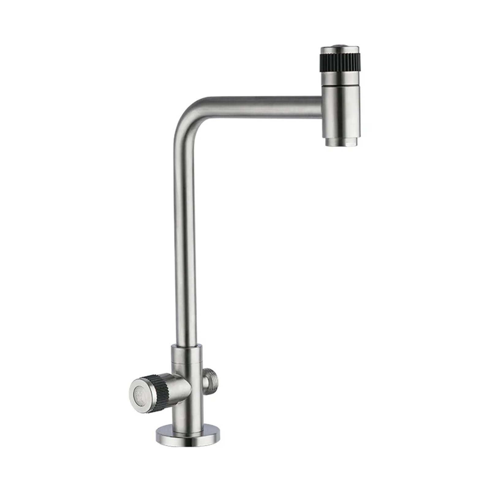 Gqnblvhzupdm Brushed B Y40206-1 Kitchen Faucets, Frap Zinc Alloy Kitchen Faucet, Single Cold Brushed Tap 360 Degree Rotatable With Bidet Rotary Switch Crane(Brushed B Y40206-1)