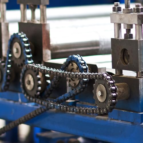 QUARKZMAN 2 Stück DIN(ISO) 06B Rollenketten-Spannscheibe mit 12 mm Bohrung, 3/8 Teilung, gehärtete Spannscheibe mit 16 Zähnen, Einzel-Lager (B-Typ) einsetzbar